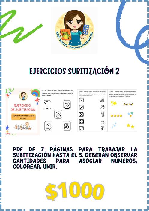 Ficha del catálogo: Ejercicios de subitización 2