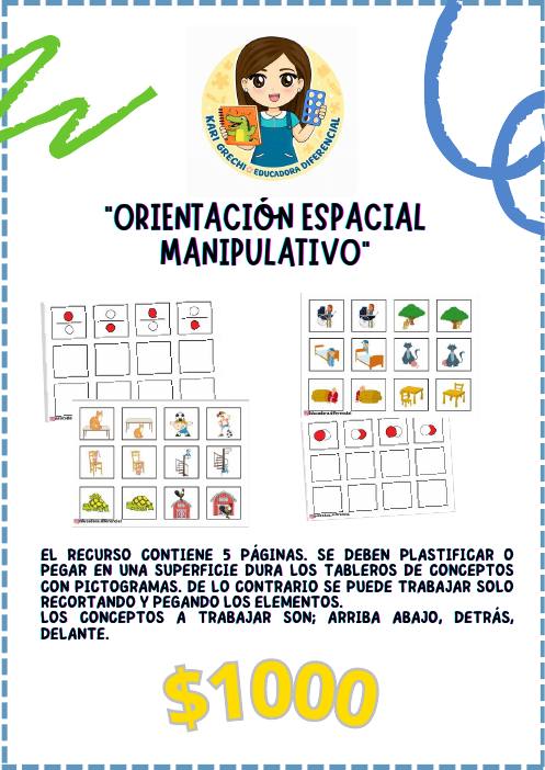 Ficha del catálogo: Orientación espacial manipulativa