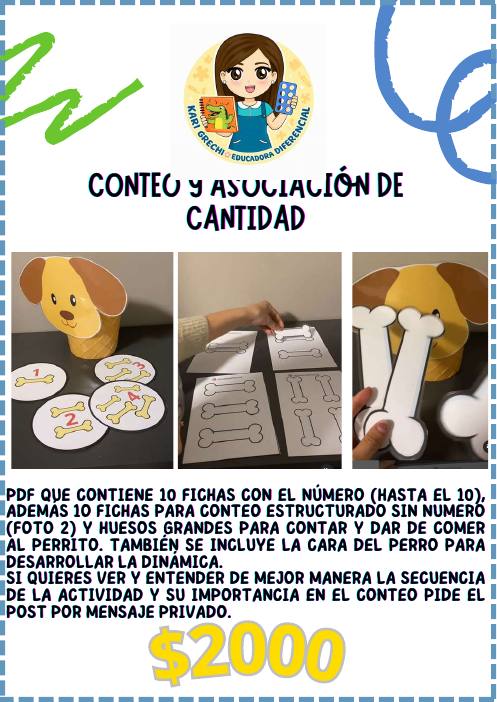Ficha del catálogo: Conteo y asociación de cantidad